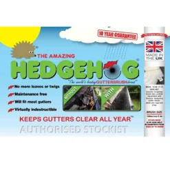 Hedgehog Gutter Brush (4m X 100mm) White -Garden Hearth hedgehog new image 3 png