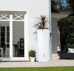 350L Opulent Colour 2 In 1 Water Tank With Planter - Coco White