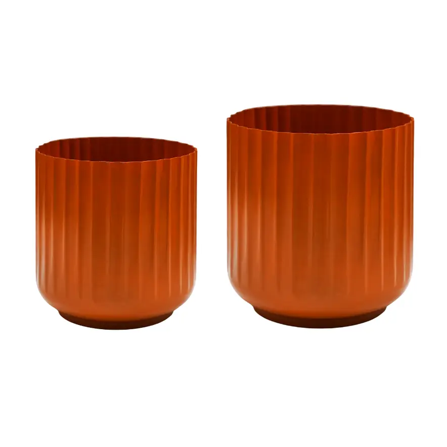 Hudson Corrugated Planters 2 Hudson Corrugated Planters - Image 2