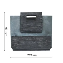 Large Outdoor Contemporary Water Feature Cement -Garden Hearth ivl ocwfclg jpg