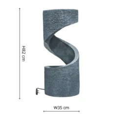 Outdoor Spiral Water Feature 8 Outdoor Spiral Water Feature -Garden Hearth ivl oswfcg jpg
