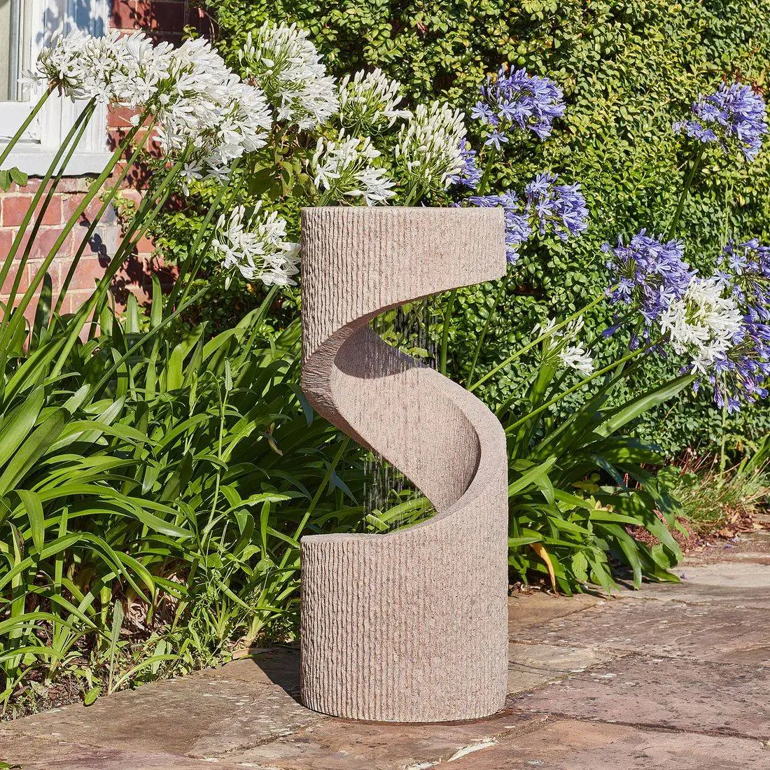 Outdoor Spiral Water Feature 4 Outdoor Spiral Water Feature - Image 4