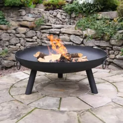 Dakota XL Black Steel Fire Pit