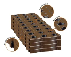 4 Set Maxi Garden Boards - Dark Brown -Garden Hearth maxi garden boards jpg