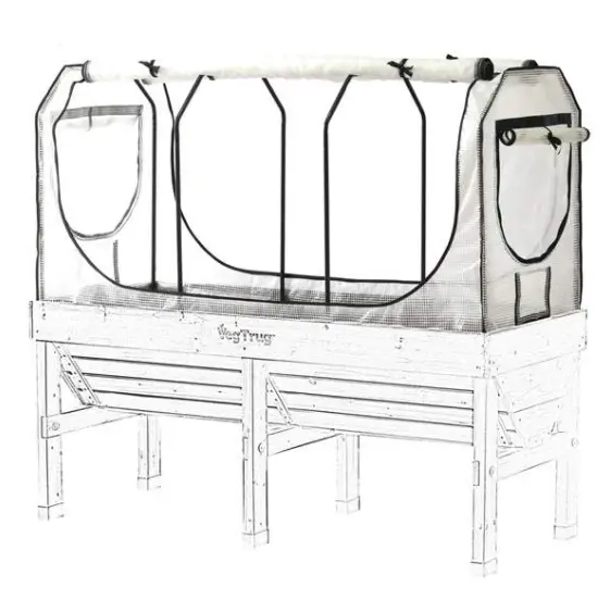 VegTrug Medium Greenhouse PE & Micro Mesh Replacement Cover 1 VegTrug Medium Greenhouse PE & Micro Mesh Replacement Cover