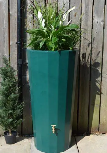 255L Metropolitan Water Butt With Planter In Dark Green 1 255L Metropolitan Water Butt With Planter In Dark Green