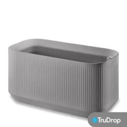 TruDrop Mod 40" X 20" X 20" Self Watering Planter In Ash Grey