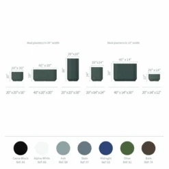 TruDrop Mod 20" X 14" X 24" Self Watering Planter In Olive Green 7 TruDrop Mod 20" X 14" X 24" Self Watering Planter In Olive Green -Garden Hearth mod planters 1 2 2 jpg