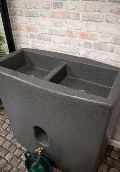 375 Litre Oasis Water Butt Planter - Millstone -Garden Hearth oasis millstone water butt 03 jpg