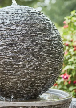 Kelkay Mysterious Moon Water Feature - Slate Grey Stone Effect -Garden Hearth prod 44023 mysterious moon close up ls 11 jpg