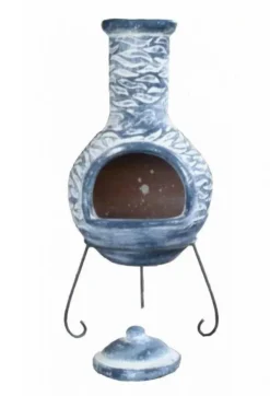 Olas XL Mexican Chimenea In Bluey Grey -Garden Hearth prod c8o.07 3 jpg