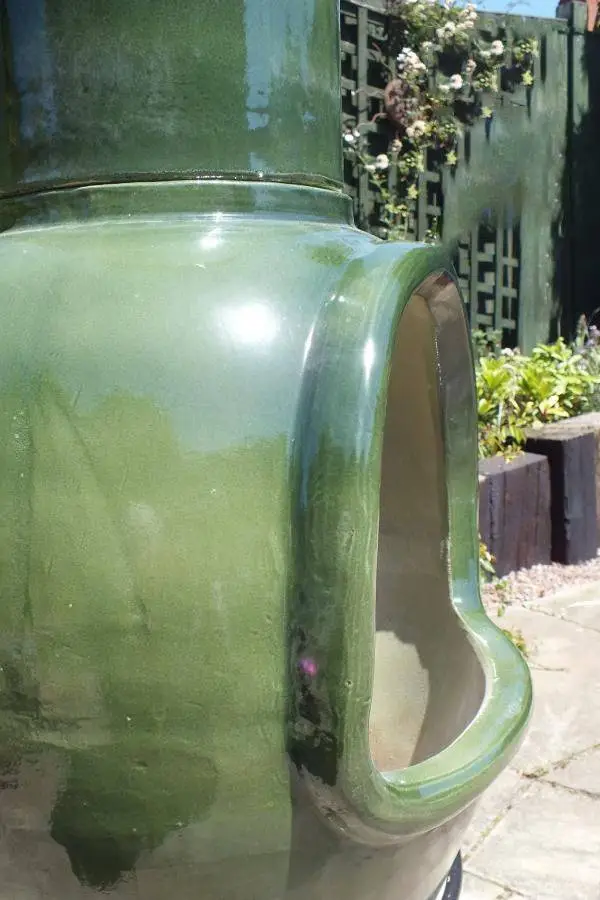 Asteria XL Glazed Green Chimalin AFC Chimenea 5 Asteria XL Glazed Green Chimalin AFC Chimenea - Image 5