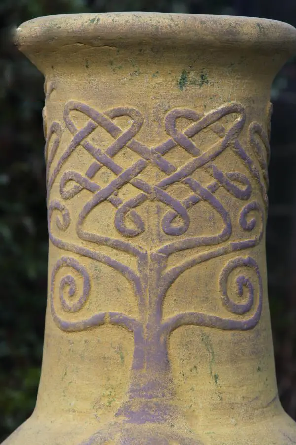 Derwyn The Tree Mustard Mexican Chimenea 4 Derwyn The Tree Mustard Mexican Chimenea - Image 4