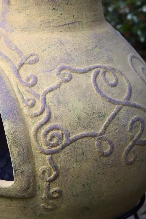 Derwyn The Tree Mustard Mexican Chimenea 5 Derwyn The Tree Mustard Mexican Chimenea - Image 5