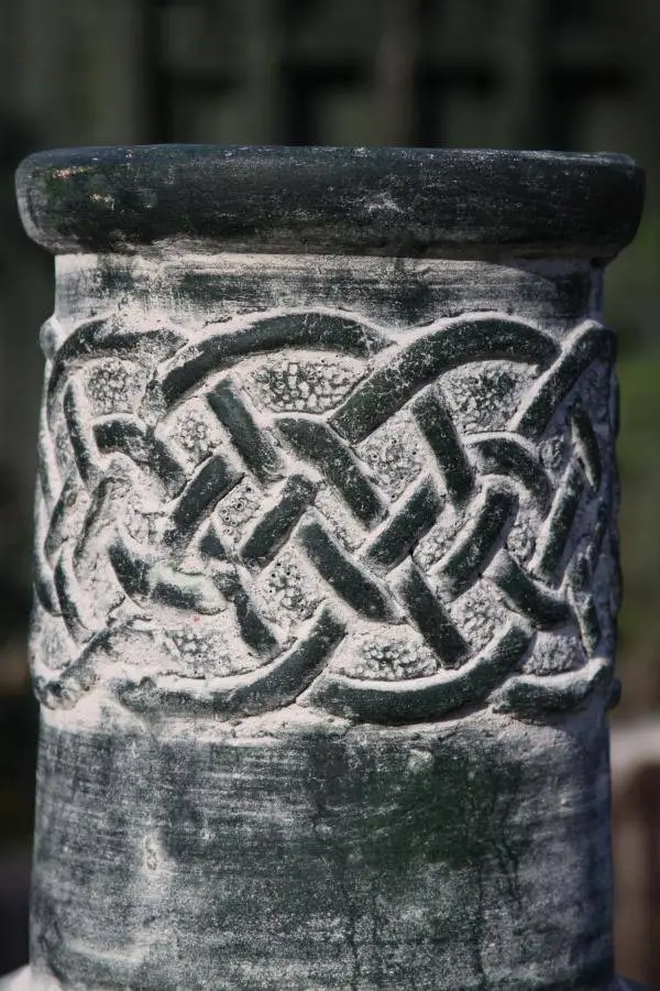 Edyth Medium Mexican Chimenea Celtic Theme 5 Edyth Medium Mexican Chimenea Celtic Theme - Image 5