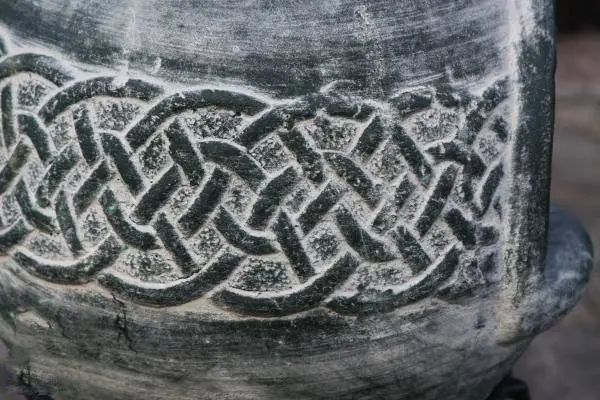 Edyth Medium Mexican Chimenea Celtic Theme 6 Edyth Medium Mexican Chimenea Celtic Theme - Image 6