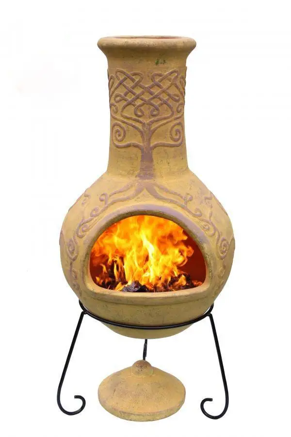 Derwyn The Tree Mustard Mexican Chimenea 10 Derwyn The Tree Mustard Mexican Chimenea - Image 10