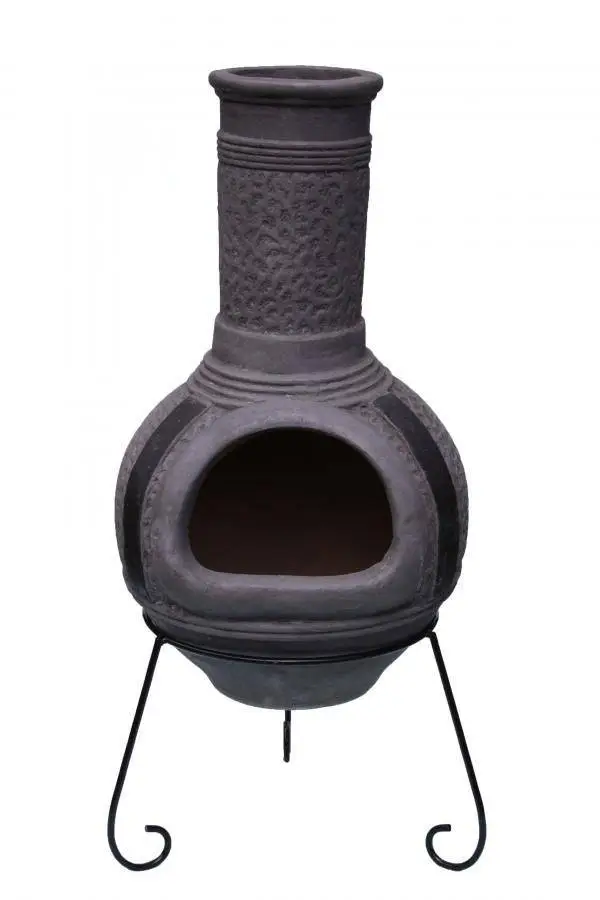 Linea XL Mexican Chimenea In Grey 4 Linea XL Mexican Chimenea In Grey - Image 4