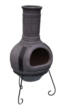 Linea XL Mexican Chimenea In Grey 12 Linea XL Mexican Chimenea In Grey -Garden Hearth product6681 jpg