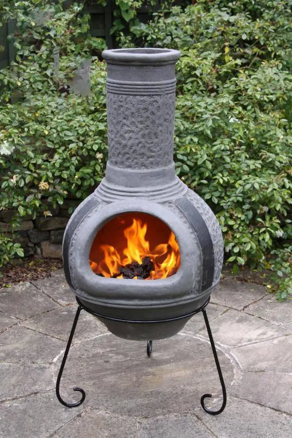 Linea XL Mexican Chimenea In Grey 2 Linea XL Mexican Chimenea In Grey - Image 2