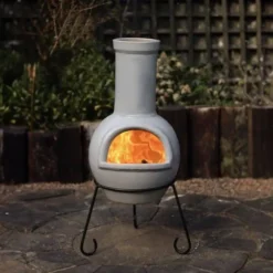 Sempra Large Chimenea Including Lid & Stand