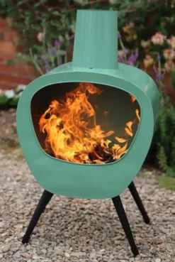 Stella Chimenea - Mid-Century Retro Design In Lichen