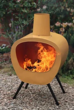 Stella Chimenea - Mid-Century Retro Design In Orange