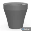 TruDrop Rim 26" Self Watering Planter In Slate Grey