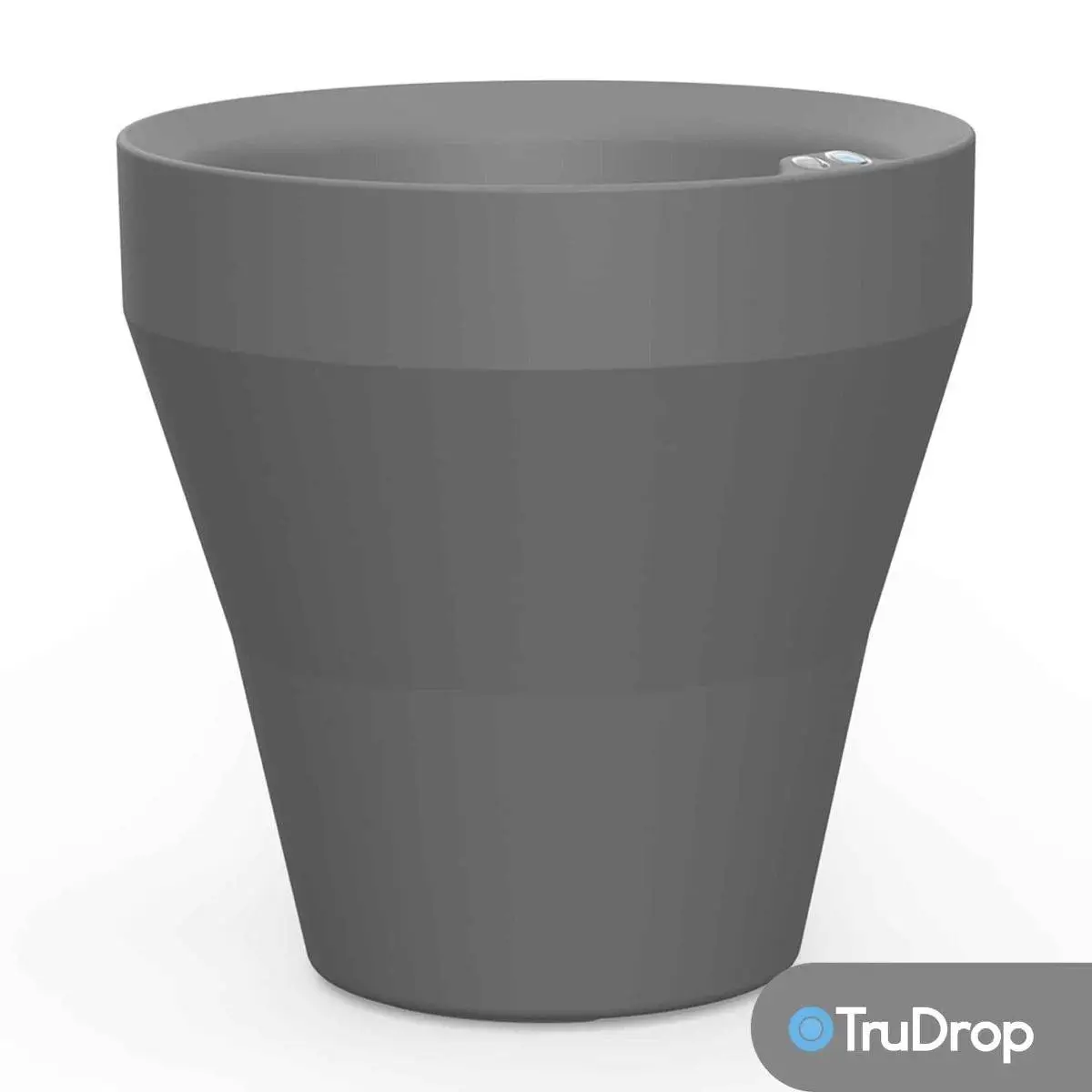 TruDrop Rim 18" Self Watering Planter In Slate Grey 1 TruDrop Rim 18" Self Watering Planter In Slate Grey