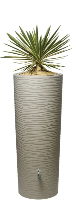 350L Natura 2 In 1 Water Tank With Planter - Sahara Beige -Garden Hearth sahara natura 2in1 tank 03 326152 1 jpg