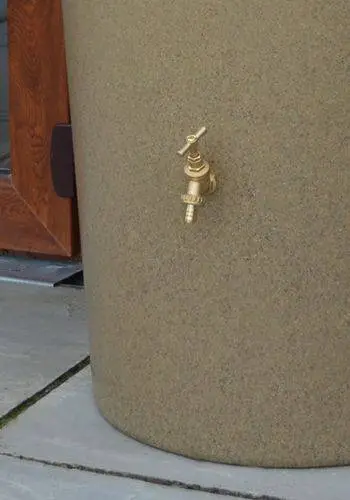 380L Garden Planter Water Butt Sandstone With Tap Kit & Diverter 3 380L Garden Planter Water Butt Sandstone With Tap Kit & Diverter - Image 3