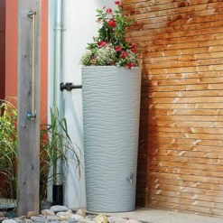 350L Natura 2 In 1 Water Tank With Planter - Beach Beige