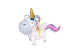 Rainbow Baby Metal Unicorn Statue