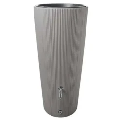 220 Litres Linus 2 In 1 Water Tank Planter In Zink Grey -Garden Hearth te10581 main image dbb6 jpg
