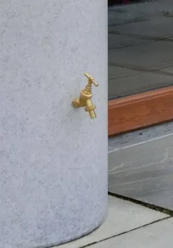 380L Garden Planter Water Butt White Marble With Tap Kit & Diverter 5 380L Garden Planter Water Butt White Marble With Tap Kit & Diverter -Garden Hearth white marble 3 jpg