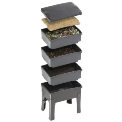 Tumbleweed Worm Cafe - 3 Tier -Garden Hearth worm cafe exploded view 45851 jpg