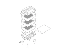 Black Tiger Wormery - 3 Tray 14 Black Tiger Wormery - 3 Tray -Garden Hearth wormery assembly copy 2 jpg