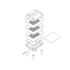 Green Tiger Wormery - 3 Tray -Garden Hearth wormery assembly 1 jpg